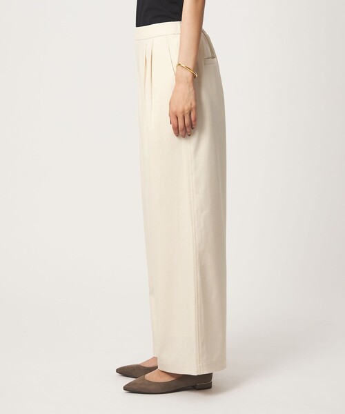 green label relaxing（グリーンレーベルリラクシング）の「［size SHORT/TALLあり］オルマイ ツイル ワイド パンツ オフホワイト（その他パンツ・レディース・オフホワイト・TALL/40/36/34/SHORT/38）」の12枚目の写真
