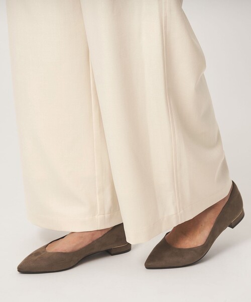 green label relaxing（グリーンレーベルリラクシング）の「［size SHORT/TALLあり］オルマイ ツイル ワイド パンツ オフホワイト（その他パンツ・レディース・オフホワイト・TALL/40/36/34/SHORT/38）」の17枚目の写真