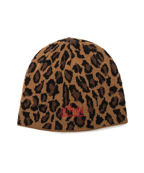 Manhattan Portage / マンハッタンポーテージ LEOPARD KNIT BEANIE