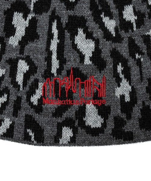 Manhattan Portage(マンハッタンポーテージ)の「Manhattan Portage / マンハッタンポーテージ LEOPARD KNIT BEANIE レオパード ニット ビーニー ニット帽 ニットキャップ 豹柄 ヒョウ柄 メンズ レディース 2026年秋冬 秋物(ニットキャップ/ビーニー・メンズ・ベージュ/ブラウン/グレー/ピンク・FREE)」の13枚目の写真