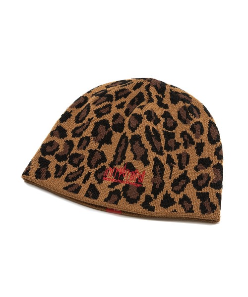 Manhattan Portage(マンハッタンポーテージ)の「Manhattan Portage / マンハッタンポーテージ LEOPARD KNIT BEANIE レオパード ニット ビーニー ニット帽 ニットキャップ 豹柄 ヒョウ柄 メンズ レディース 2026年秋冬 秋物(ニットキャップ/ビーニー・メンズ・ベージュ/ブラウン/グレー/ピンク・FREE)」の8枚目の写真