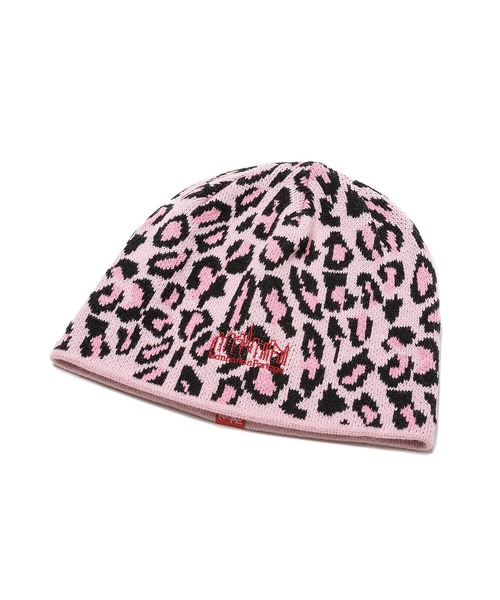 Manhattan Portage(マンハッタンポーテージ)の「Manhattan Portage / マンハッタンポーテージ LEOPARD KNIT BEANIE レオパード ニット ビーニー ニット帽 ニットキャップ 豹柄 ヒョウ柄 メンズ レディース 2026年秋冬 秋物(ニットキャップ/ビーニー・メンズ・ベージュ/ブラウン/グレー/ピンク・FREE)」の12枚目の写真