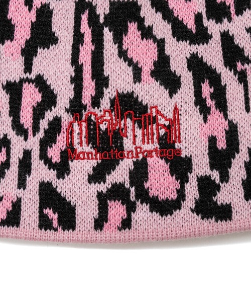 Manhattan Portage(マンハッタンポーテージ)の「Manhattan Portage / マンハッタンポーテージ LEOPARD KNIT BEANIE レオパード ニット ビーニー ニット帽 ニットキャップ 豹柄 ヒョウ柄 メンズ レディース 2026年秋冬 秋物(ニットキャップ/ビーニー・メンズ・ベージュ/ブラウン/グレー/ピンク・FREE)」の16枚目の写真