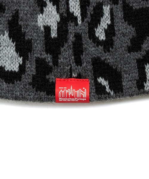 Manhattan Portage(マンハッタンポーテージ)の「Manhattan Portage / マンハッタンポーテージ LEOPARD KNIT BEANIE レオパード ニット ビーニー ニット帽 ニットキャップ 豹柄 ヒョウ柄 メンズ レディース 2026年秋冬 秋物(ニットキャップ/ビーニー・メンズ・ベージュ/ブラウン/グレー/ピンク・FREE)」の17枚目の写真