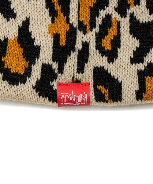 Manhattan Portage(マンハッタンポーテージ)の「Manhattan Portage / マンハッタンポーテージ LEOPARD KNIT BEANIE レオパード ニット ビーニー ニット帽 ニットキャップ 豹柄 ヒョウ柄 メンズ レディース 2026年秋冬 秋物(ニットキャップ/ビーニー・メンズ・ベージュ/ブラウン/グレー/ピンク・FREE)」の19枚目の写真