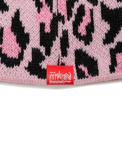 Manhattan Portage(マンハッタンポーテージ)の「Manhattan Portage / マンハッタンポーテージ LEOPARD KNIT BEANIE レオパード ニット ビーニー ニット帽 ニットキャップ 豹柄 ヒョウ柄 メンズ レディース 2026年秋冬 秋物(ニットキャップ/ビーニー・メンズ・ベージュ/ブラウン/グレー/ピンク・FREE)」の20枚目の写真