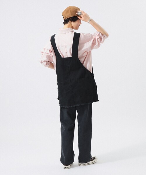 BEAMS BOY(ビームスボーイ)の「ショート ジャンプ スカート(ジャンパースカート・レディース・アイボリー/ブラック・ONE SIZE)」の5枚目の写真