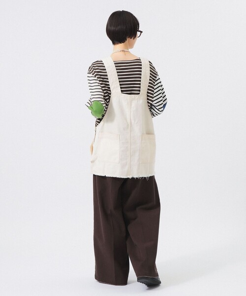 BEAMS BOY(ビームスボーイ)の「ショート ジャンプ スカート(ジャンパースカート・レディース・アイボリー/ブラック・ONE SIZE)」の9枚目の写真