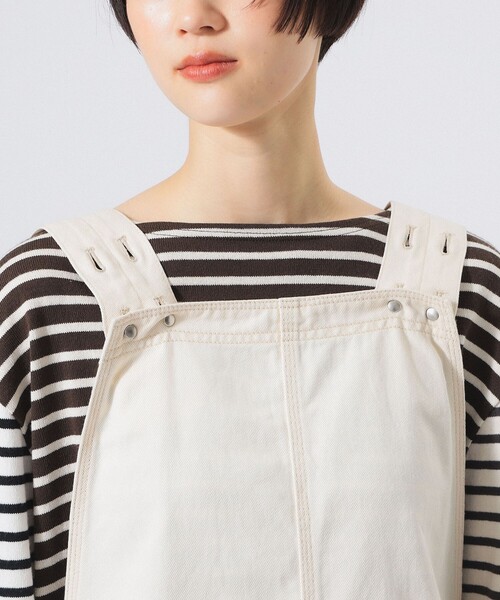 BEAMS BOY(ビームスボーイ)の「ショート ジャンプ スカート(ジャンパースカート・レディース・アイボリー/ブラック・ONE SIZE)」の14枚目の写真