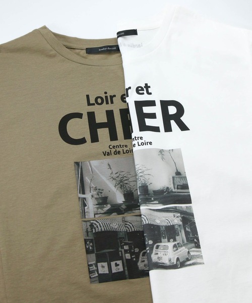 Gready Brilliant(グレディブリリアン)の「CHERフォトワイドフレンチスリーブ(Tシャツ/カットソー・レディース・ライトカーキ/オフホワイト・FREE)」の13枚目の写真