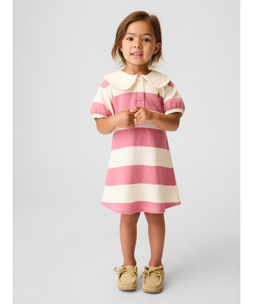 GAP（ギャップ）の「フレンチテリー 襟付き プリントワンピース (幼児・ベビー)（ワンピース・キッズ・ピンク系その他/ネイビー・100cm/105cm/110cm/70cm/80ｃｍ/90cm/95cm）」の2枚目の写真