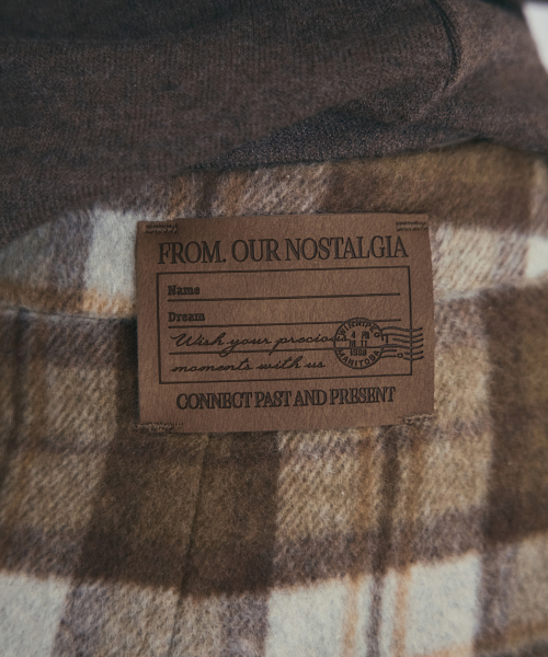 OURNOSTALGIA（アワー ノスタルジア）の「Wool Pencil Check Skirt_Beige(O25-SK16)（スカート・レディース・Beige・MEDIUM/SMALL）」の5枚目の写真
