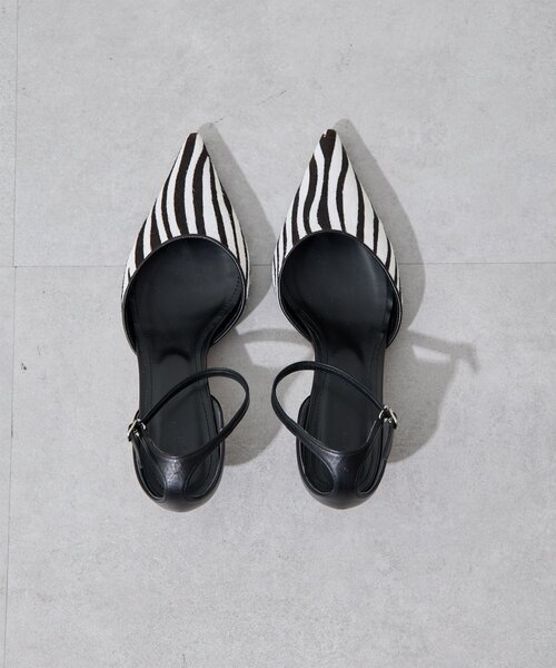 Whim Gazette(ウィムガゼット)の「<WEB限定サイズあり>【Hoaw.】ゼブラポインテッドパンプス(パンプス・レディース・ブラック・36/35/39/38/37)」の7枚目の写真