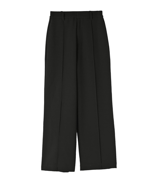 STYLE DELI(スタイルデリ)の「スムースジャージーピンタックストレートパンツ(スラックス・レディース・ブラック/カーキ・02/01)」の19枚目の写真