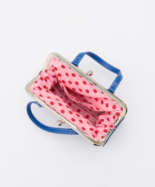 HELLO.SANFRANCISCO(ハローサンフランシスコ)の「【HELLO.SANFRANCISCO/ハローサンフランシスコ】マーガレットロゴがま口ショルダー(トートバッグ・レディース・ホワイト/ブルー・ONE SIZE)」の13枚目の写真