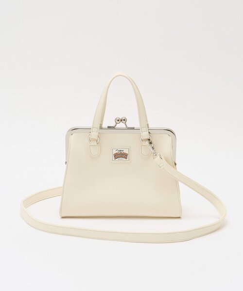 HELLO.SANFRANCISCO(ハローサンフランシスコ)の「【HELLO.SANFRANCISCO/ハローサンフランシスコ】マーガレットロゴがま口ショルダー(トートバッグ・レディース・ホワイト/ブルー・ONE SIZE)」の17枚目の写真