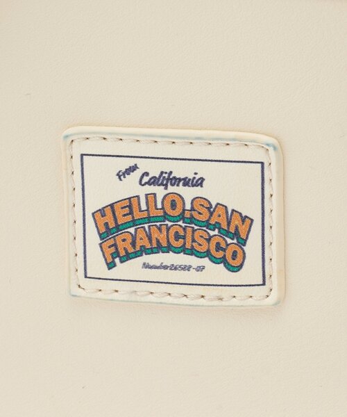 HELLO.SANFRANCISCO(ハローサンフランシスコ)の「【HELLO.SANFRANCISCO/ハローサンフランシスコ】マーガレットロゴがま口ショルダー(トートバッグ・レディース・ホワイト/ブルー・ONE SIZE)」の21枚目の写真