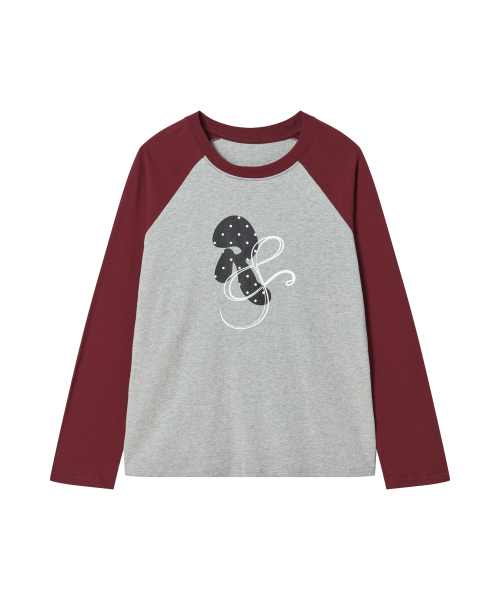 ROGIN N ROSIE(ロギンエンロージー)の「RnR Dot Point Ragian Long Sleeve Wine(Tシャツ/カットソー・レディース・その他・FREE)」の3枚目の写真