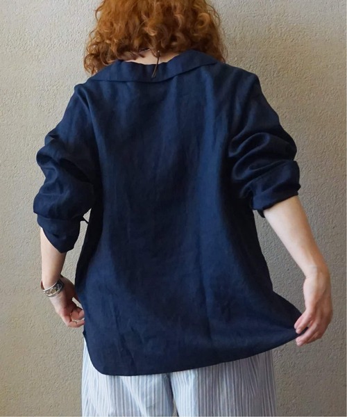 JOURNAL STANDARD LUXE(ジャーナルスタンダード ラックス)の「《追加》ソフトリネン セーラーシャツ(シャツ/ブラウス・レディース・ブラック/アイボリー/ネイビー・FREE)」の19枚目の写真