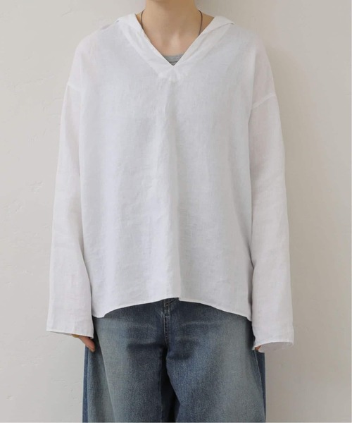 JOURNAL STANDARD LUXE(ジャーナルスタンダード ラックス)の「《追加》ソフトリネン セーラーシャツ(シャツ/ブラウス・レディース・ブラック/アイボリー/ネイビー・FREE)」の13枚目の写真