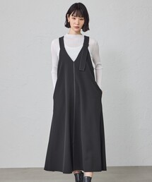 【接触冷感・着用しわ軽減】ジャンパースカート