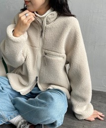 GYMPHLEX（ジムフレックス）の「【WEB先行予約】[GYMPHLEX/ジムフレックス] COZY LIGHT ボアフリースジャケット（ブルゾン）」