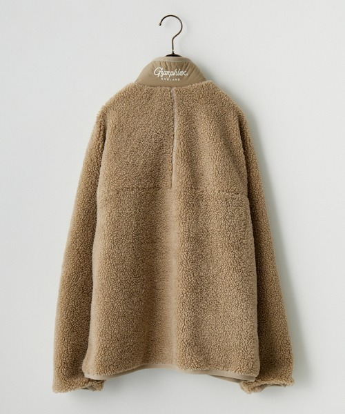 GYMPHLEX（ジムフレックス）の「【WEB先行予約】[GYMPHLEX/ジムフレックス] COZY LIGHT ボアフリースジャケット（ブルゾン・レディース・ベージュ/オフホワイト/チャコール・14）」の14枚目の写真