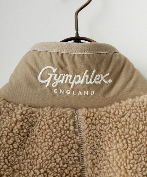 GYMPHLEX（ジムフレックス）の「【WEB先行予約】[GYMPHLEX/ジムフレックス] COZY LIGHT ボアフリースジャケット（ブルゾン・レディース・ベージュ/オフホワイト/チャコール・14）」の16枚目の写真