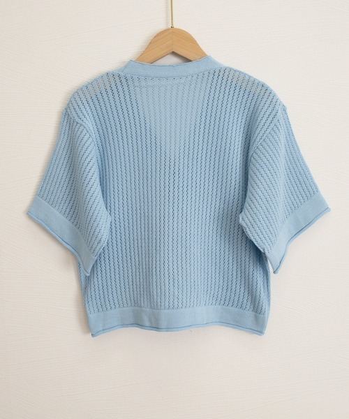 Miniministore(ミニミニストア)の「サマーニットカーディガン 透かし編み夏服(カーディガン/ボレロ・レディース・ホワイト/オレンジ/ブルー/ラベンダー・FREE)」の21枚目の写真