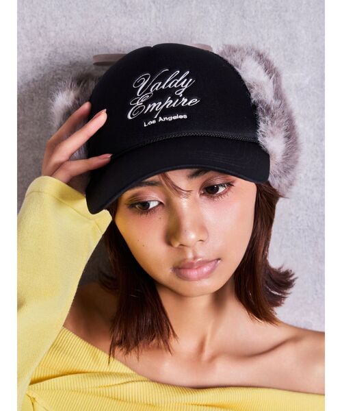 GYDA(ジェイダ)の「フェイクファーフライトCAP(キャップ・レディース・ブラック/その他2・FREE)」の9枚目の写真