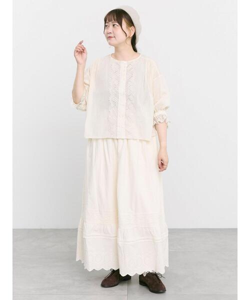 TSUHARU by Samansa Mos2(ツハルバイサマンサモスモス)の「メッシュはおりレースブラウス(シャツ/ブラウス・レディース・キナリ/ブラック/バーガンディー・F)」の22枚目の写真