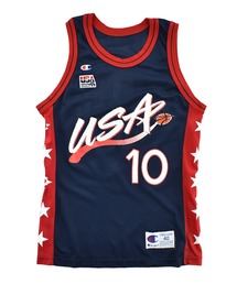 【USED】90's Champion "TEAM USA #10" バスケ ゲームシャツ USA製
