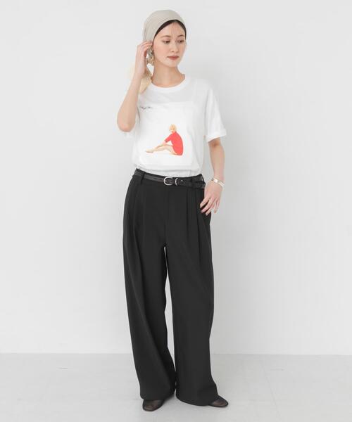 URBAN RESEARCH(アーバンリサーチ)の「『4サイズ展開』スリータックワイドパンツ(その他パンツ・レディース・ブラック/チャコールグレー・34/40/38/36)」の7枚目の写真
