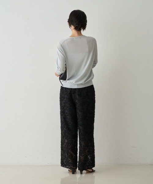 qualite(カリテ)の「テンセルウールカシュクールカーディガン(カーディガン/ボレロ・レディース・ライトブルー/ワイン/ベージュ/ブラック・フリー)」の15枚目の写真