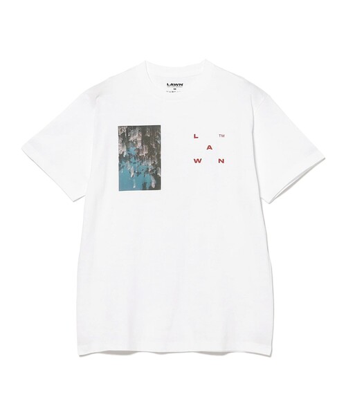 BEAMS T(ビームスティー)の「LAWN / JK Photo T-Shirt(Tシャツ/カットソー・メンズ・ホワイト・XL/L/M)」の1枚目の写真