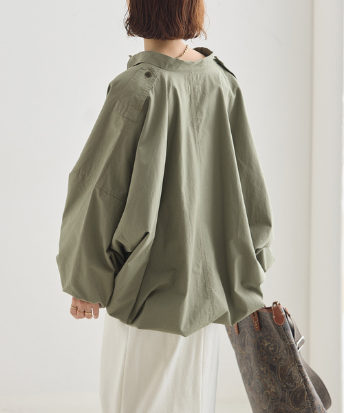 journal standard L'essage(ジャーナルスタンダードレサージュ)の「《追加6》ILL ONE EIGHTY/イル ワンエイティ 別注 SLEEPING SMOCK ブルゾン(その他アウター・レディース・カーキ・FREE)」の11枚目の写真