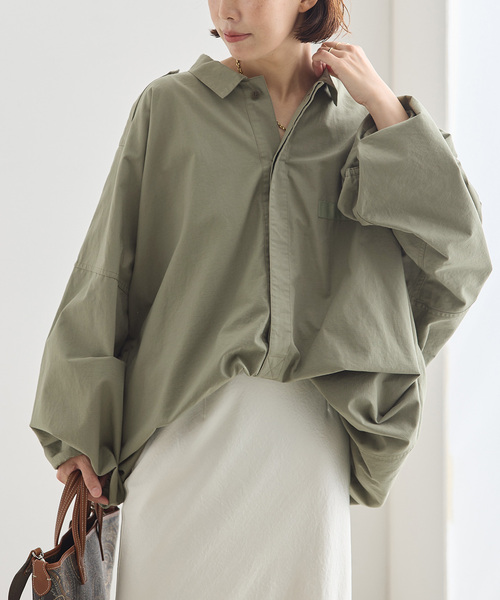 journal standard L'essage(ジャーナルスタンダードレサージュ)の「《追加6》ILL ONE EIGHTY/イル ワンエイティ 別注 SLEEPING SMOCK ブルゾン(その他アウター・レディース・カーキ・FREE)」の12枚目の写真