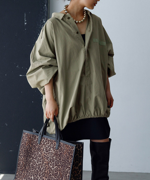 journal standard L'essage(ジャーナルスタンダードレサージュ)の「《追加6》ILL ONE EIGHTY/イル ワンエイティ 別注 SLEEPING SMOCK ブルゾン(その他アウター・レディース・カーキ・FREE)」の20枚目の写真