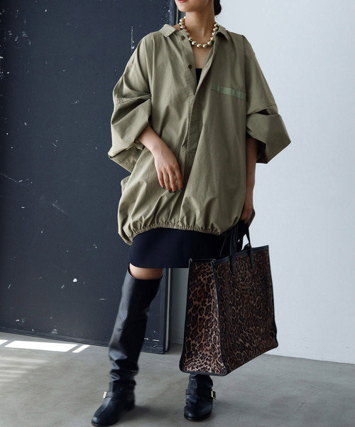 journal standard L'essage(ジャーナルスタンダードレサージュ)の「《追加6》ILL ONE EIGHTY/イル ワンエイティ 別注 SLEEPING SMOCK ブルゾン(その他アウター・レディース・カーキ・FREE)」の22枚目の写真