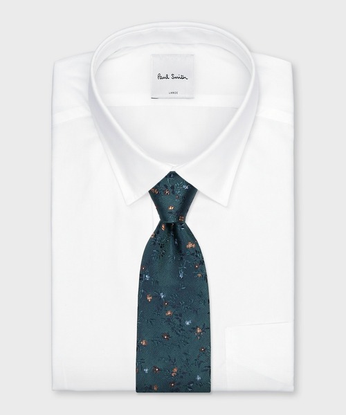 Paul Smith(ポールスミス)の「“Floral & Stamps” タイ【260058 552MS】(ネクタイ・メンズ・ダークグリーン/サックスブルー/バーガンディー/ネイビー・FREE)」の6枚目の写真