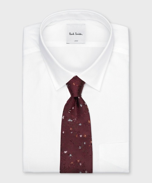 Paul Smith(ポールスミス)の「“Floral & Stamps” タイ【260058 552MS】(ネクタイ・メンズ・ダークグリーン/サックスブルー/バーガンディー/ネイビー・FREE)」の12枚目の写真