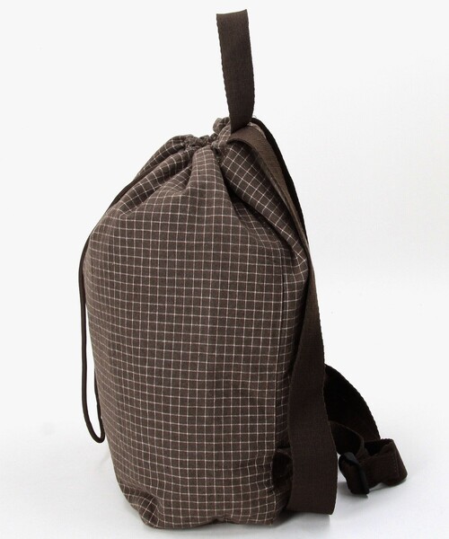 FREAK'S STORE(フリークスストア)の「UMBRO/アンブロ SP Packable Flannel Mini Bag/別注 パッカブル フランネル ミニバッグ/ナップサック型(バックパック/リュック・メンズ・ベージュ/ネイビー/ブラウン/ブラック・ONE SIZE)」の22枚目の写真