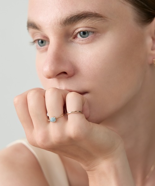 agete(アガット)の「アクアマリンリング【Colors Ring Series】(リング・レディース・ライトブルー・#11/#9/#13)」の1枚目の写真