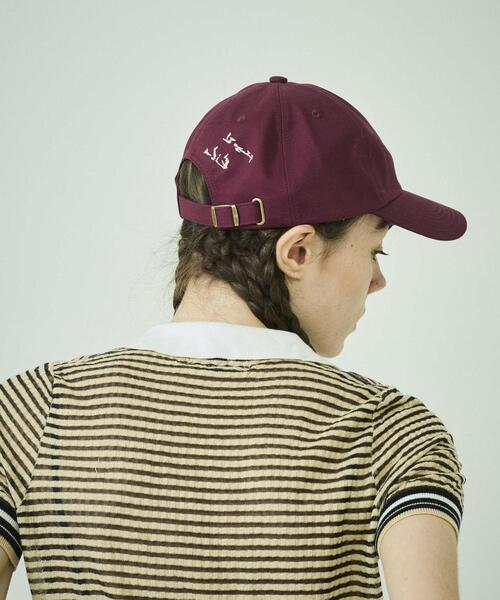 LY(エルワイ)の「LY LETTER CAP(キャップ・レディース・オートミール/ボルドー/パープル/ブラック・-)」の4枚目の写真