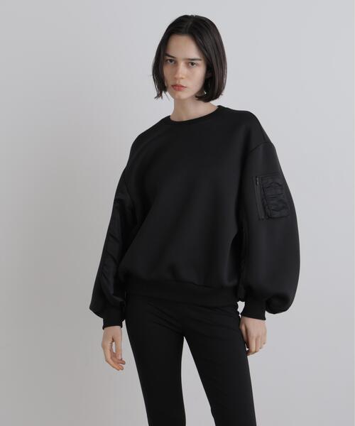 LE PHIL(ルフィル)の「《LE PHIL SPORTS》テックダンボール切替プルオーバー(Tシャツ/カットソー・レディース・ベージュ/ブラック・F)」の18枚目の写真