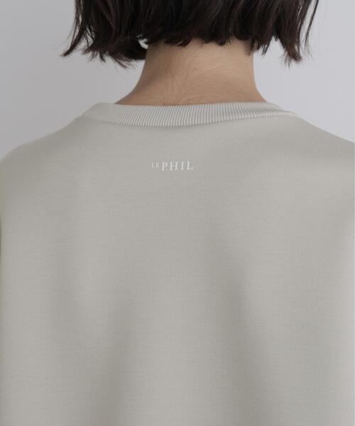 LE PHIL(ルフィル)の「《LE PHIL SPORTS》テックダンボール切替プルオーバー(Tシャツ/カットソー・レディース・ベージュ/ブラック・F)」の9枚目の写真