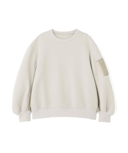 LE PHIL(ルフィル)の「《LE PHIL SPORTS》テックダンボール切替プルオーバー(Tシャツ/カットソー・レディース・ベージュ/ブラック・F)」の3枚目の写真