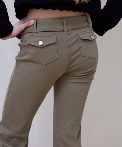ROSEFRANTZ（ロゼフランツ）の「Belted Boots Cut Pants [Beige]（その他パンツ・レディース・Beige・SMALL/MEDIUM）」の7枚目の写真