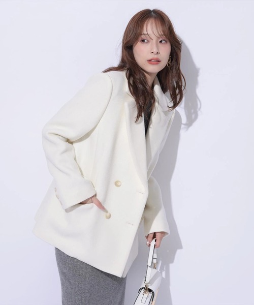 Mystrada（マイストラーダ）の「ジャコット（ダウンジャケット/コート・レディース・ホワイト/モカ/ブラウン・38/36）」の7枚目の写真