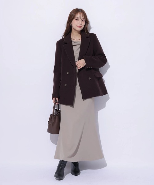 Mystrada（マイストラーダ）の「ジャコット（ダウンジャケット/コート・レディース・ホワイト/モカ/ブラウン・38/36）」の9枚目の写真